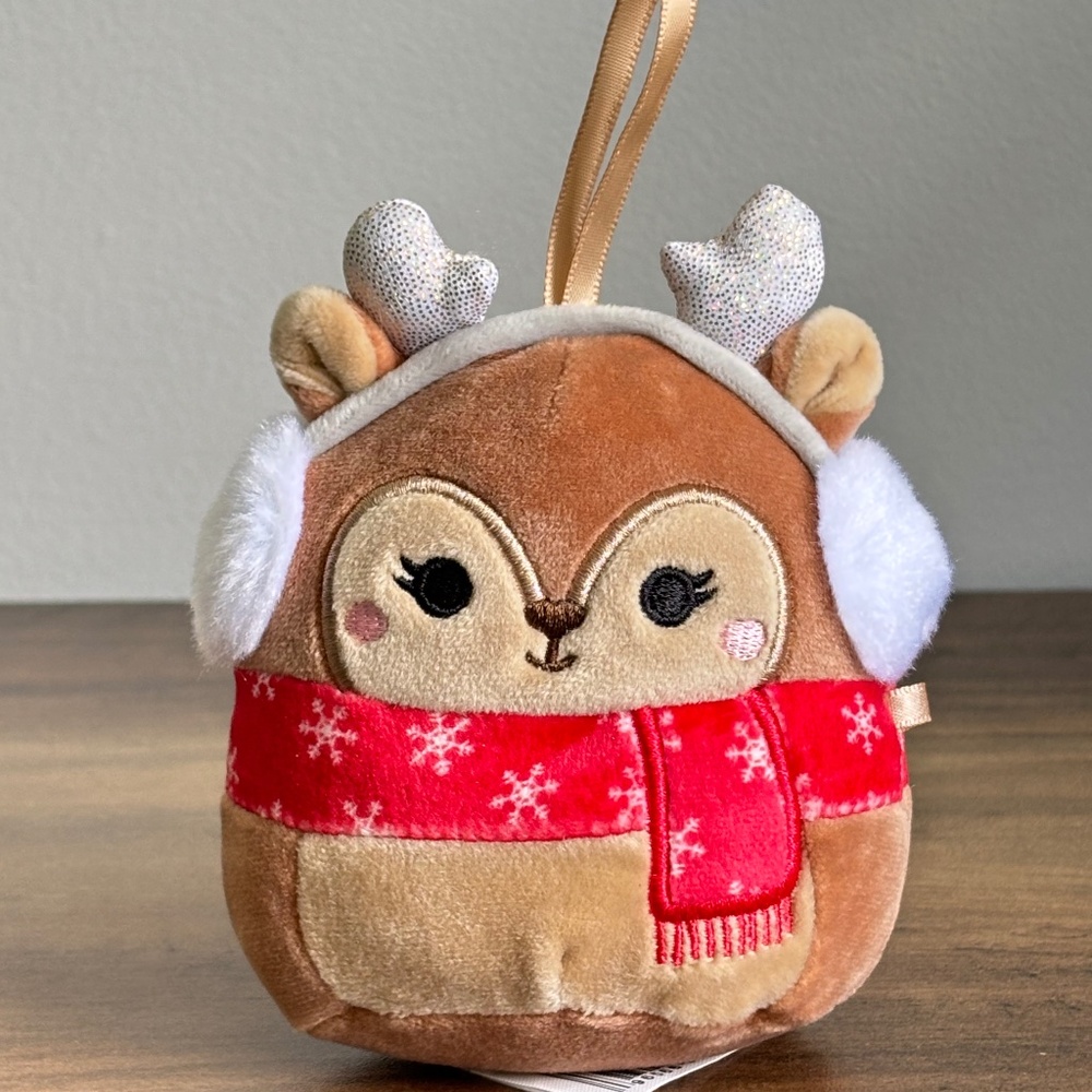 Squishmallows DARLA THE REINDEER Ornament 4.5" Holiday Winter Collection 2023